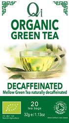 Qi Organic Decaffeinated Green Tea 20 bags