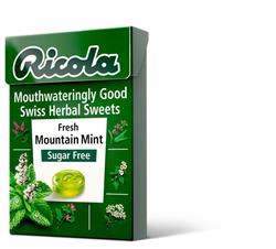 Ricola Mountain Mint Sugar Free Box With Stevia
