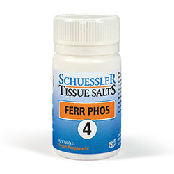 Schuessler No 4 Ferr Phos Tissue Salts 125 Tabs