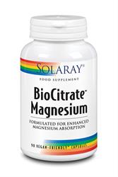 Solaray Biocitrate Magnesium - 400mg - 90ct - veg cap