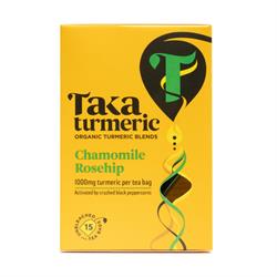 Taka Turmeric Organic Chamomile Rosehip Teabags