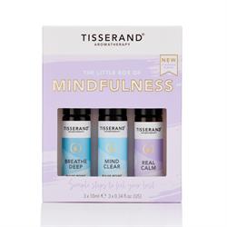 Tisserand The Little Box of Mindfulness contains 3 pulse point roller balls