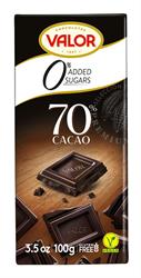 Valor Sugar Free 70% Dark Chocolate (Vegan & Gluten Free)