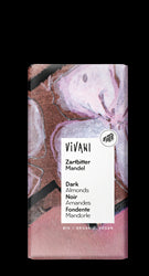 Vivani Dark Almond Chocolate 55% Vegan Organic