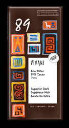 Vivani Dark 89% Chocolate Vegan Organic